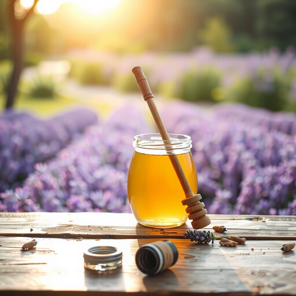 Pot de miel de lavande de Provence
